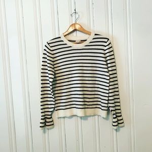 J. Crew wool blend striped sweater